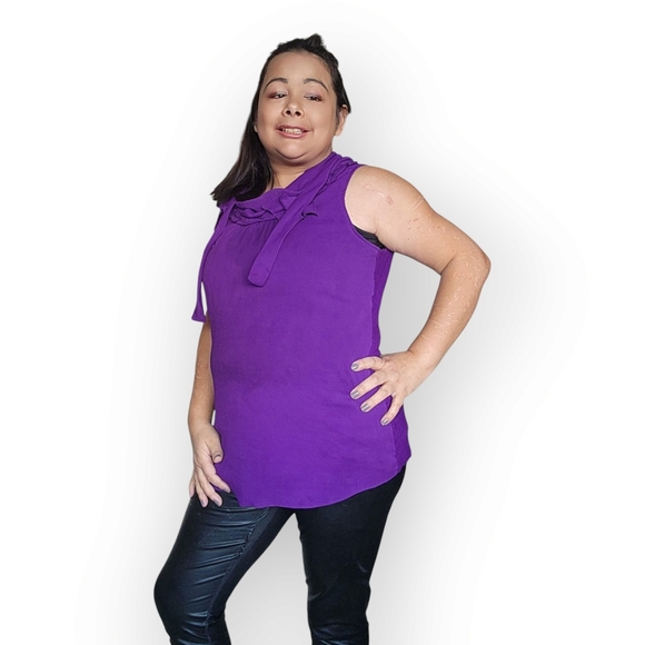 Tahari Vibrant Purple Women's Tank Top - Picture 4 of 8